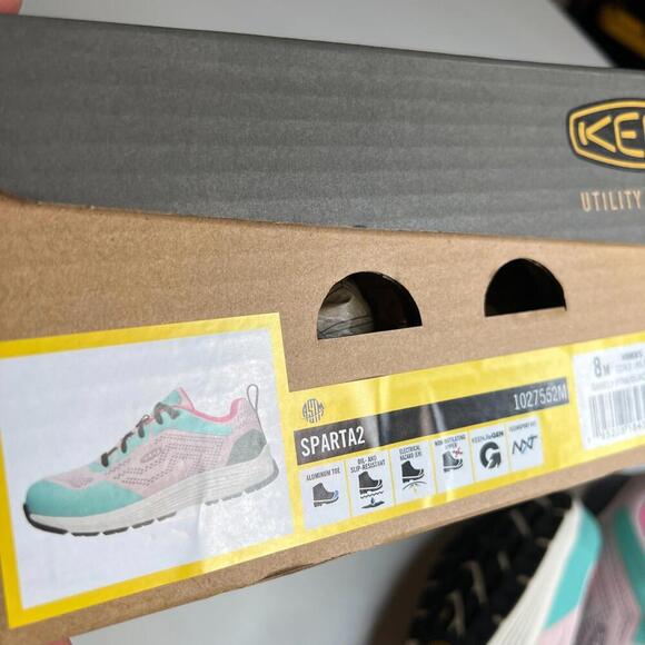 NEW KEEN Utility Sparta 2 Women’s Work Shoes Barely Pink/Black, Aluminum Toe, 8M - Picture 11 of 12
